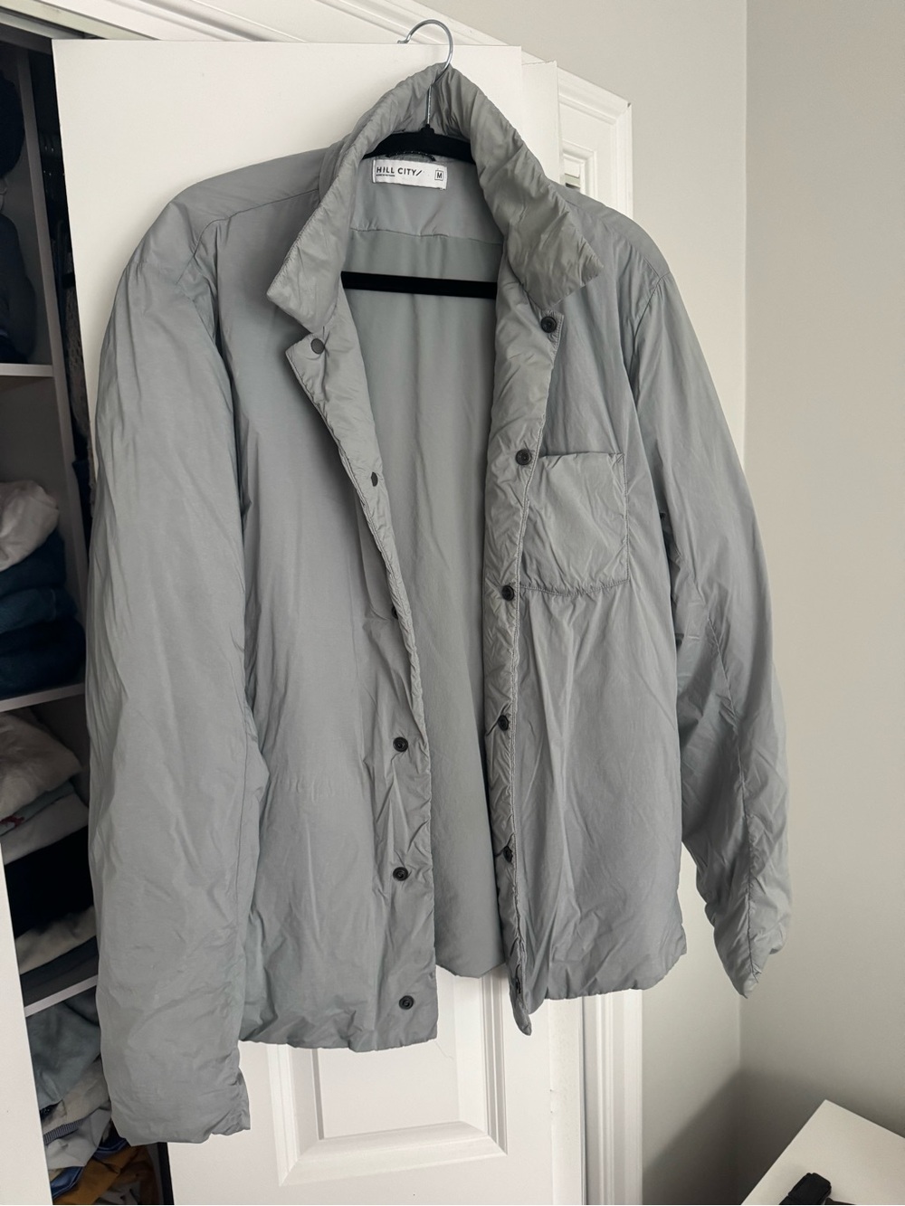 Hill City Men's Light Gray Insulated Jacket
